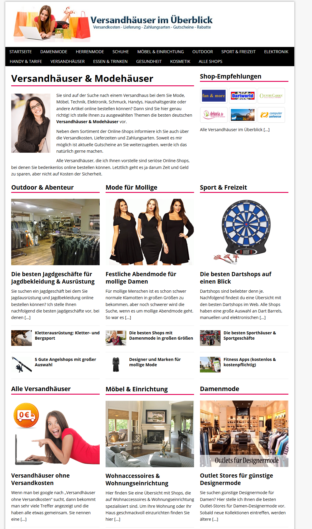 Online Versandhauser Auf Einen Blick Produkt Pfadfinder